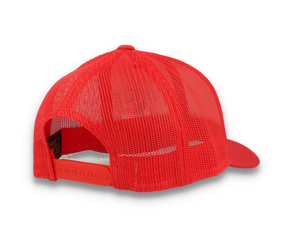 Red Trucker Cap Retro - Yupoong 6606 - LOKK