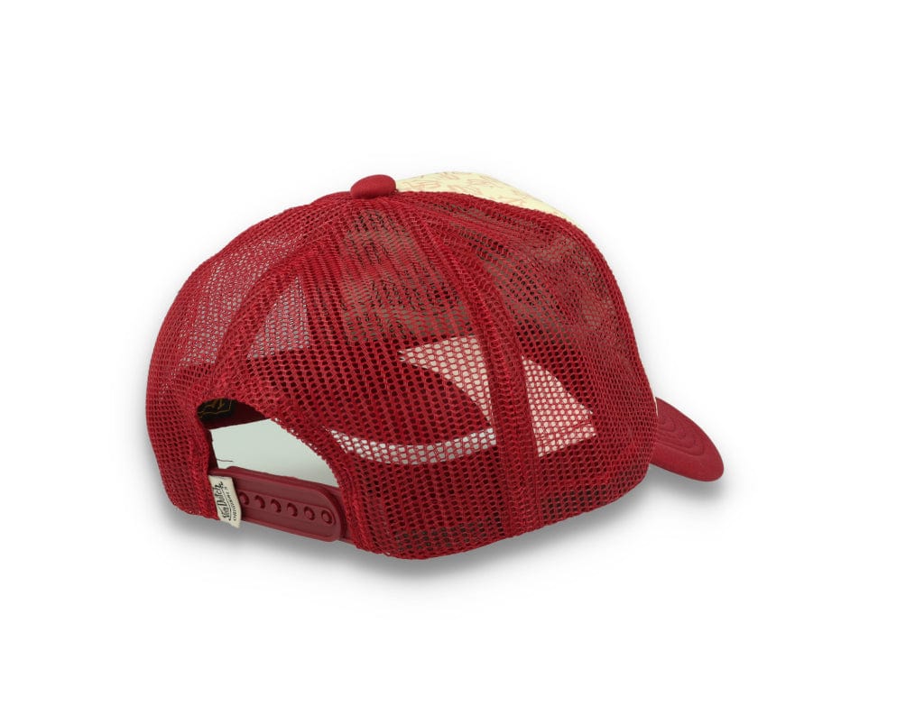 Von Dutch Trucker Cap Tampa Foam All Over Print Red/Blue - LOKK
