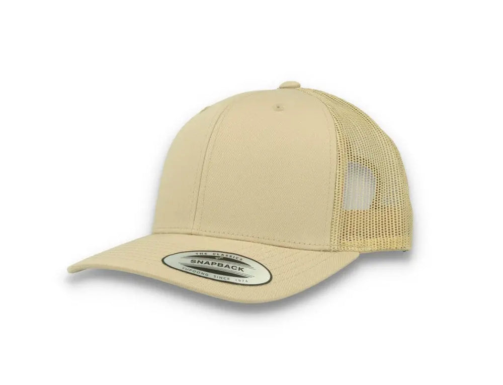 Khaki Trucker Cap Retro - Yupoong 6606 - LOKK