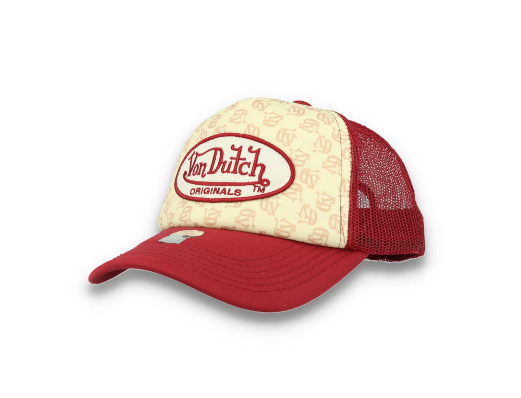 Von Dutch Trucker Cap Tampa Foam All Over Print Red/Blue - LOKK