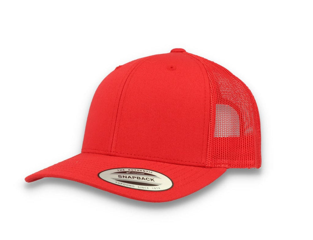 Red Trucker Cap Retro - Yupoong 6606 - LOKK