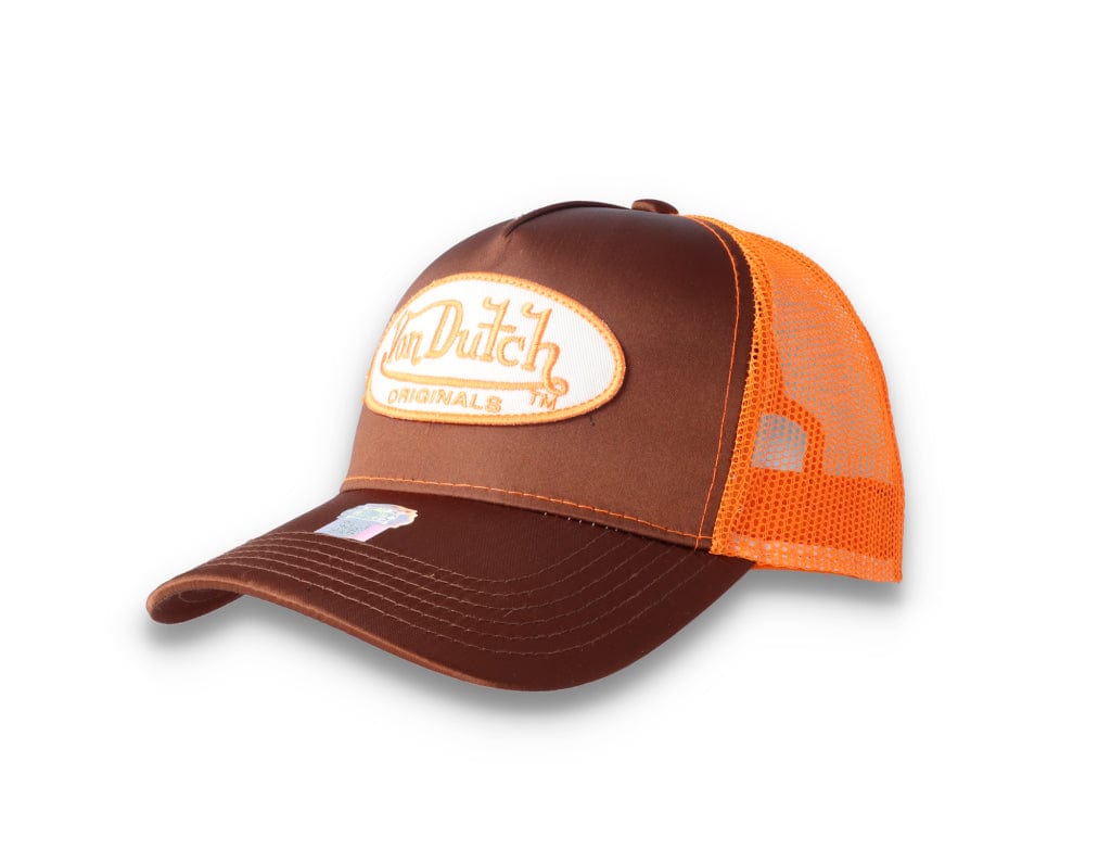 Von Dutch Trucker Cap Satin Brown/Orange - LOKK