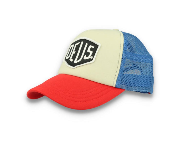 Trucker Cap Deus Ex Machina Baylands Blue/Beige/Red - LOKK