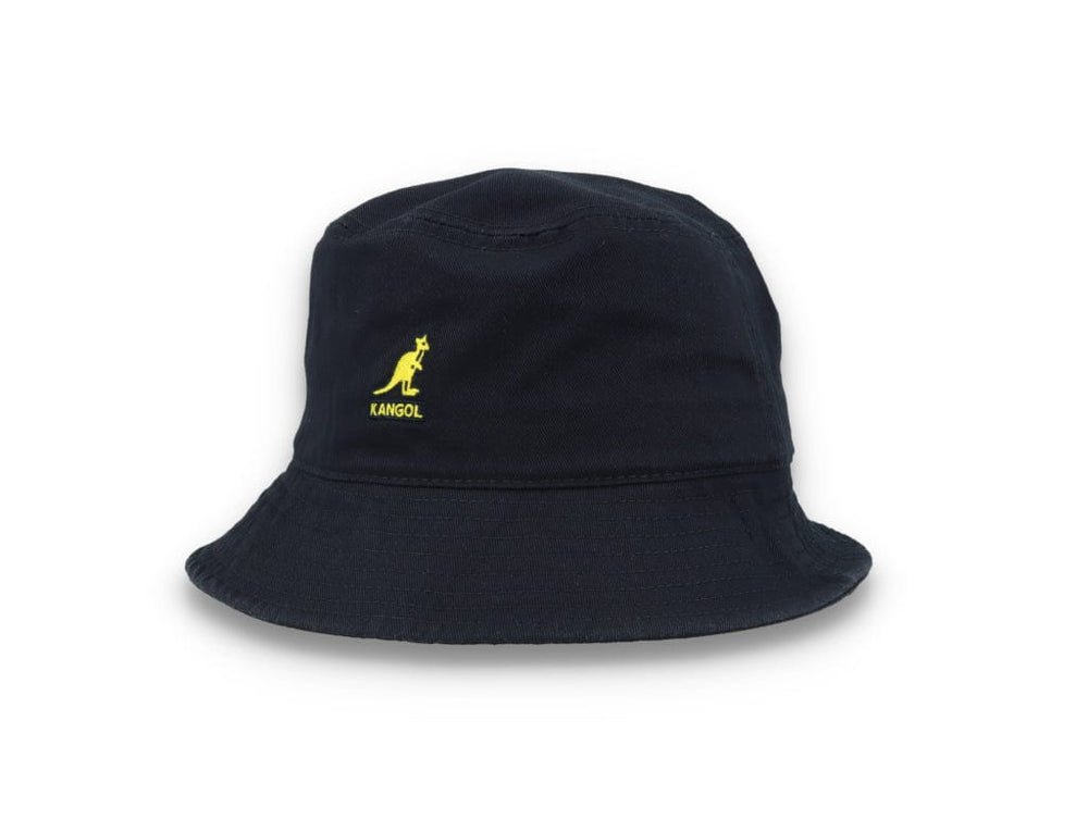 Kangol Washed Bucket Hat, Navy Blue - LOKK