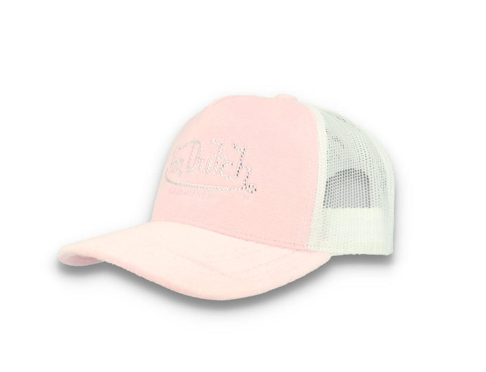 Trucker Cap Von Dutch Miami Velvet Light Pink/White - LOKK