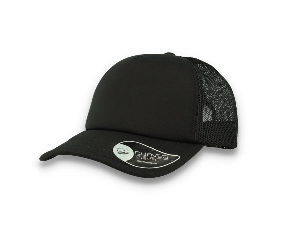 Trucker Cap Black/Black Atlantis Rapper Foam - LOKK