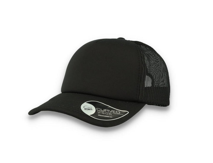 Trucker Cap Black/Black Atlantis Rapper Foam - LOKK