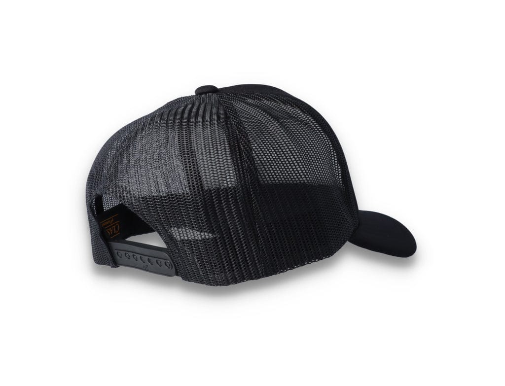 Black Trucker Cap Foam Curved Visor 6005FC - Yupoong - LOKK