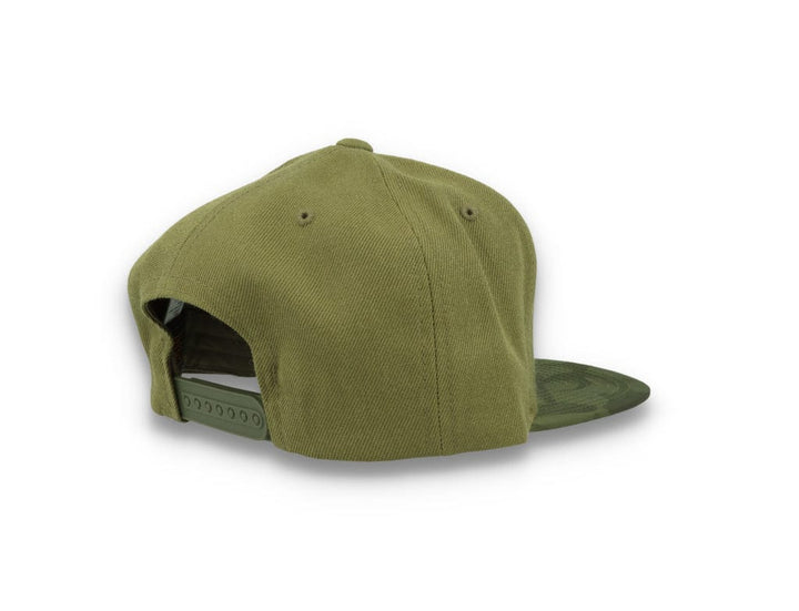 Yupoong Snapback Camo Visor 6089CV Olive Green - LOKK