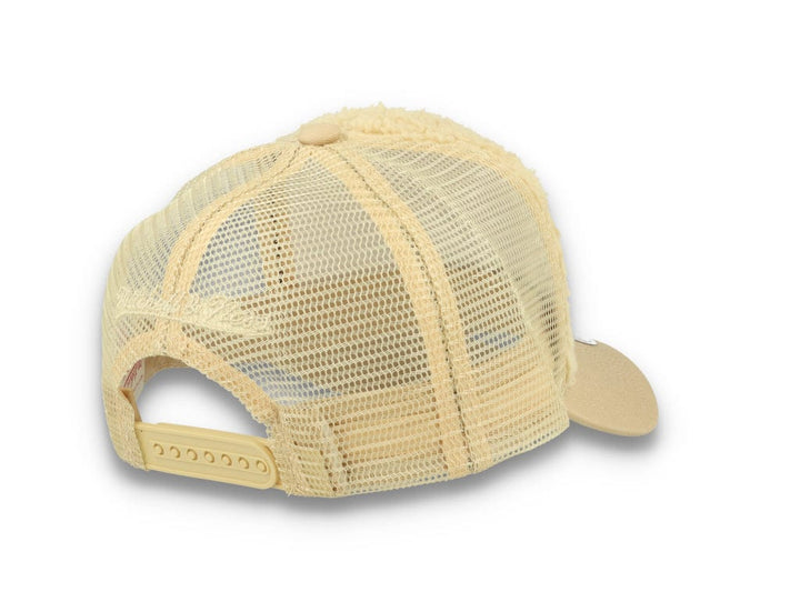 Trucker Cap NBA Sherpa Trucker Milwaukee Bucks Off White - LOKK