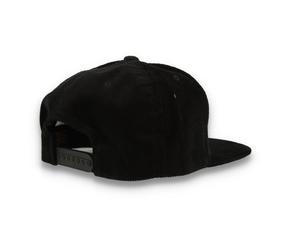 Yupoong 6508 Premium Corduroy Snapback Black - LOKK