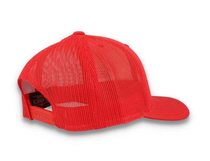 Red Trucker Cap Retro - Yupoong 6606 - LOKK