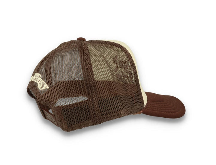 Trucker Cap Free & Easy Don't Trip Tan/Brown - LOKK