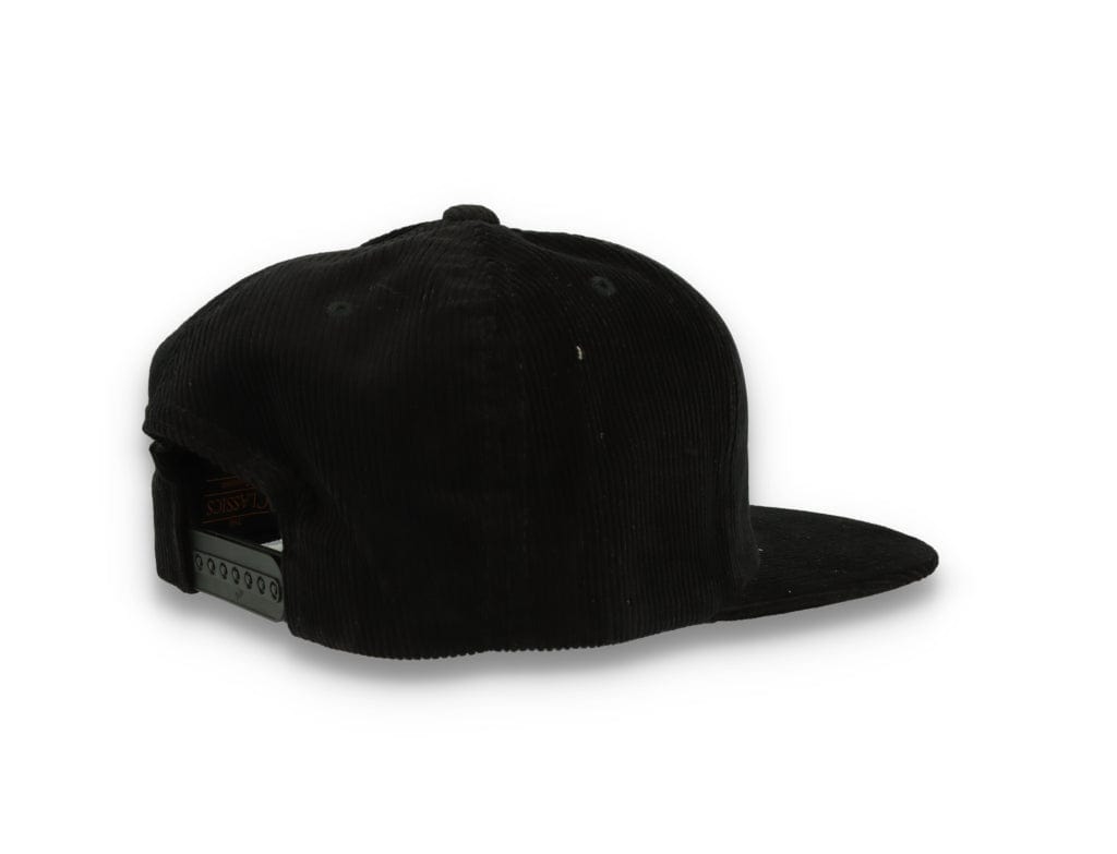 Yupoong 6508 Premium Corduroy Snapback Black - LOKK