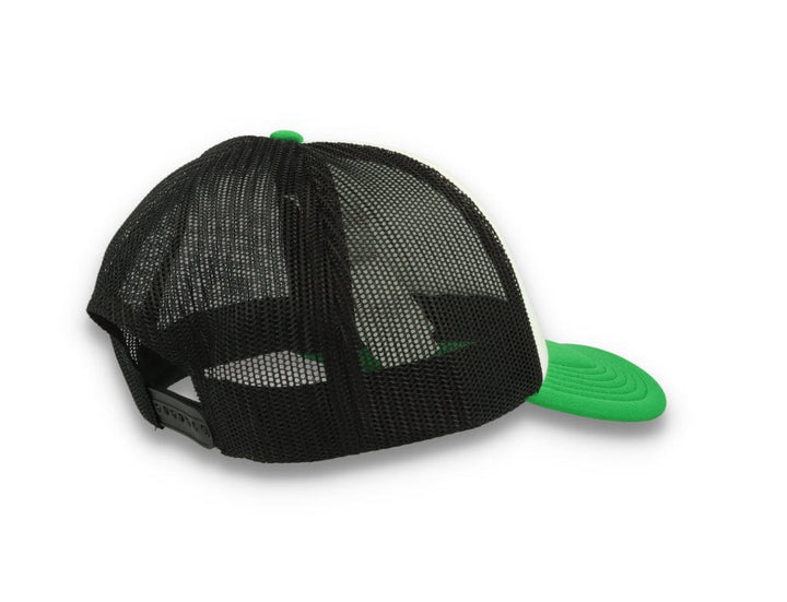 Trucker Cap White/Green/Black Atlantis Rapper Foam - LOKK