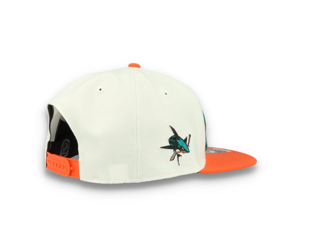 San Jose Sharks NHL Script Side Two Tone 47 Captain White - LOKK