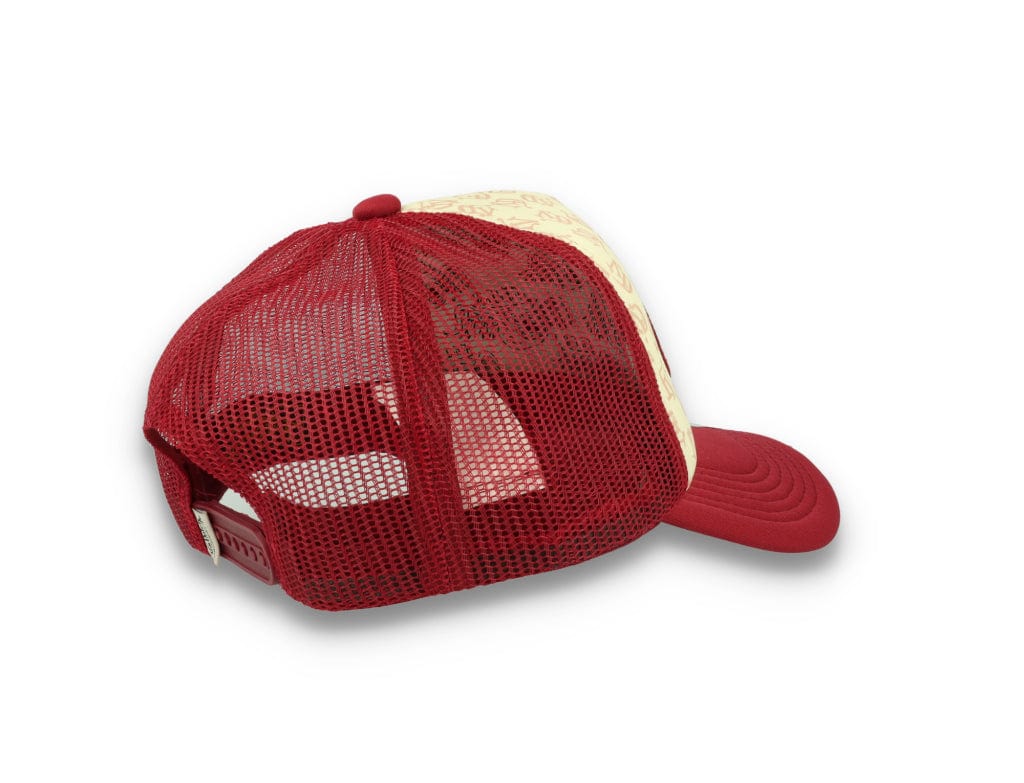 Von Dutch Trucker Cap Tampa Foam All Over Print Red/Blue - LOKK