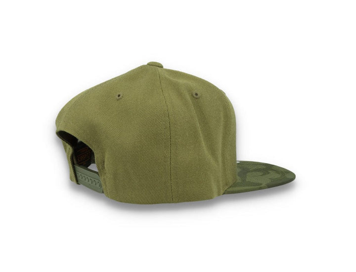 Yupoong Snapback Camo Visor 6089CV Olive Green - LOKK