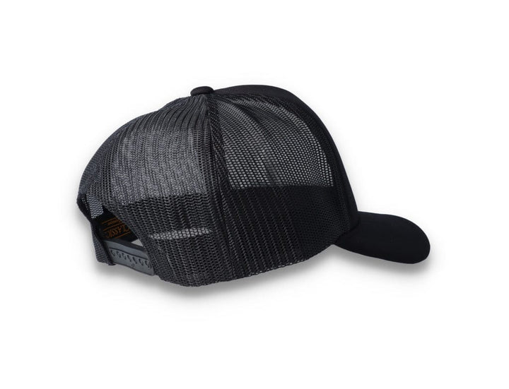Black Trucker Cap Foam Curved Visor 6005FC - Yupoong - LOKK