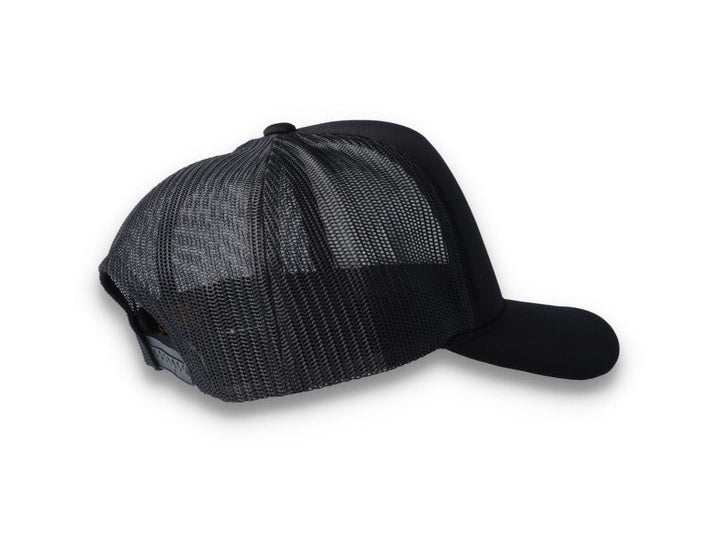 Black Trucker Cap Foam Curved Visor 6005FC - Yupoong - LOKK