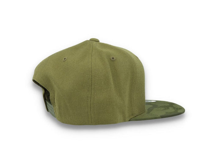 Yupoong Snapback Camo Visor 6089CV Olive Green - LOKK