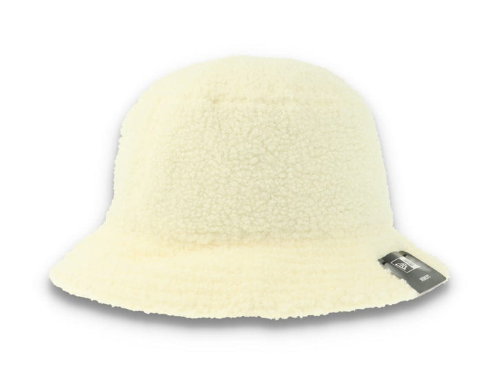Bucket Hat Womens Borg Off-White - LOKK