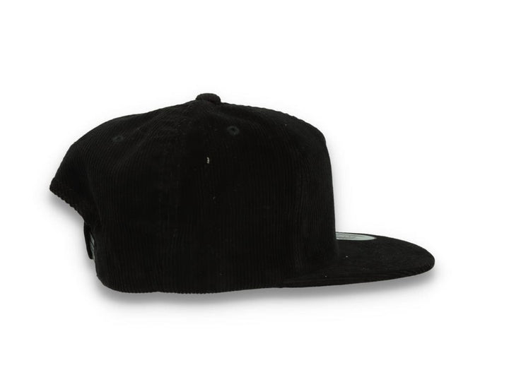 Yupoong 6508 Premium Corduroy Snapback Black - LOKK