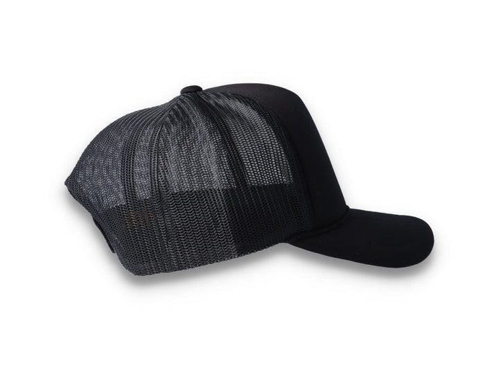 Black Trucker Cap Foam Curved Visor 6005FC - Yupoong - LOKK