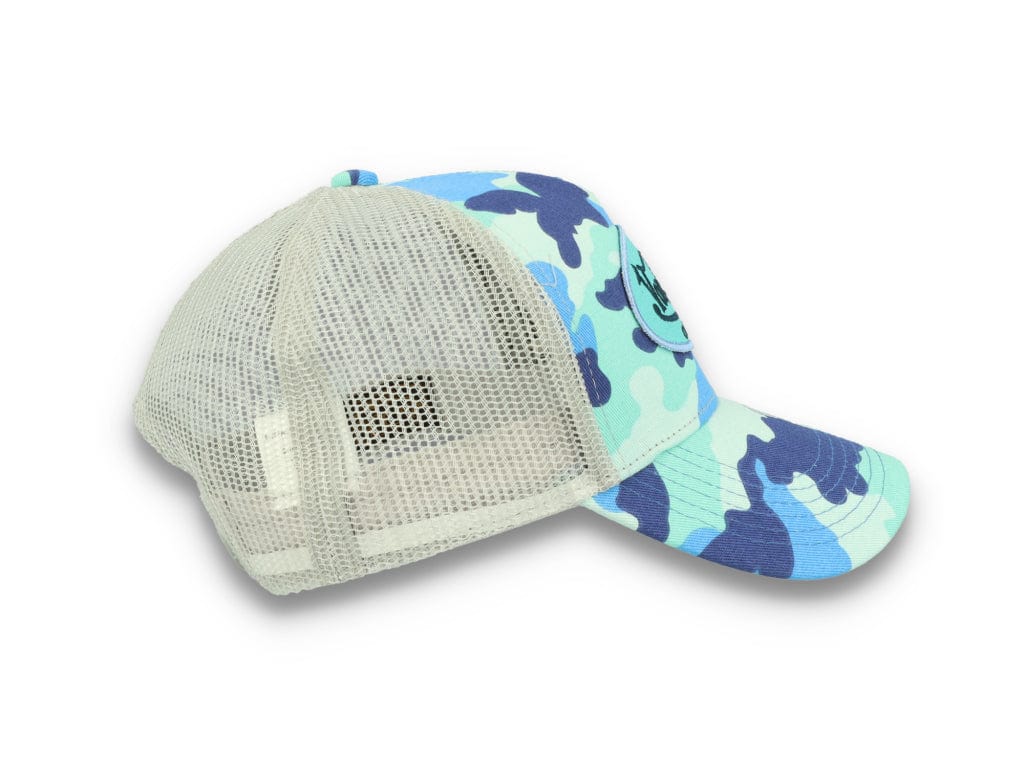 Von Dutch Trucker Cap Austin Cotton Twill Blue Camo - LOKK