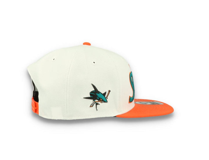 San Jose Sharks NHL Script Side Two Tone 47 Captain White - LOKK