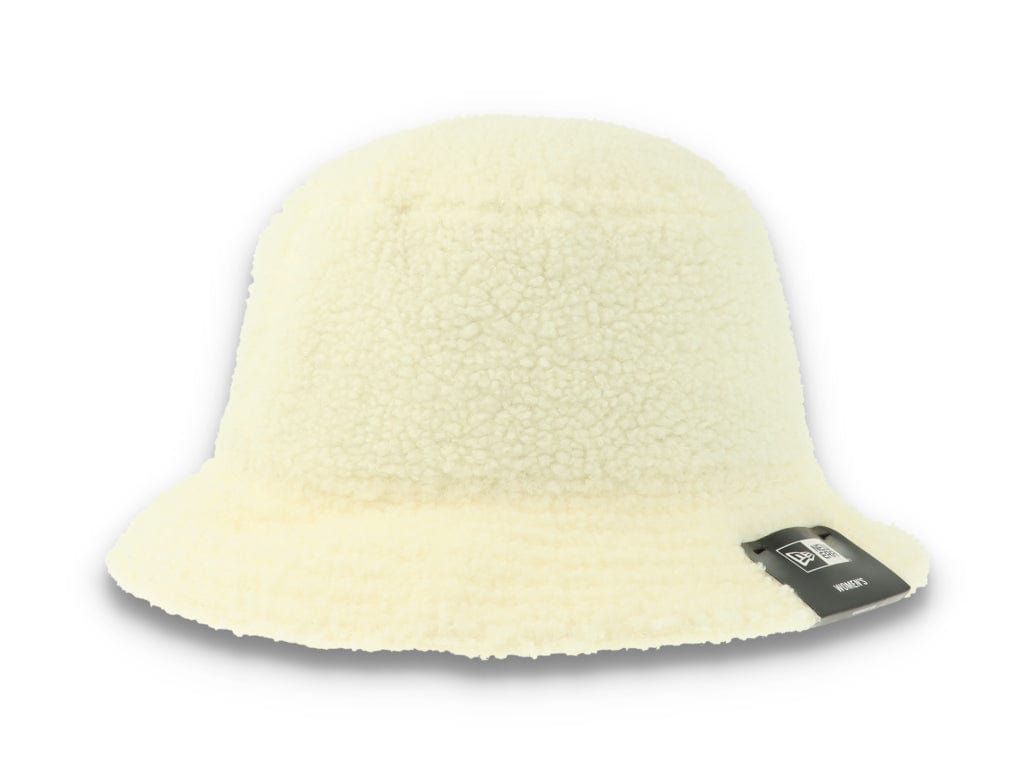 Bucket Hat Womens Borg Off-White - LOKK