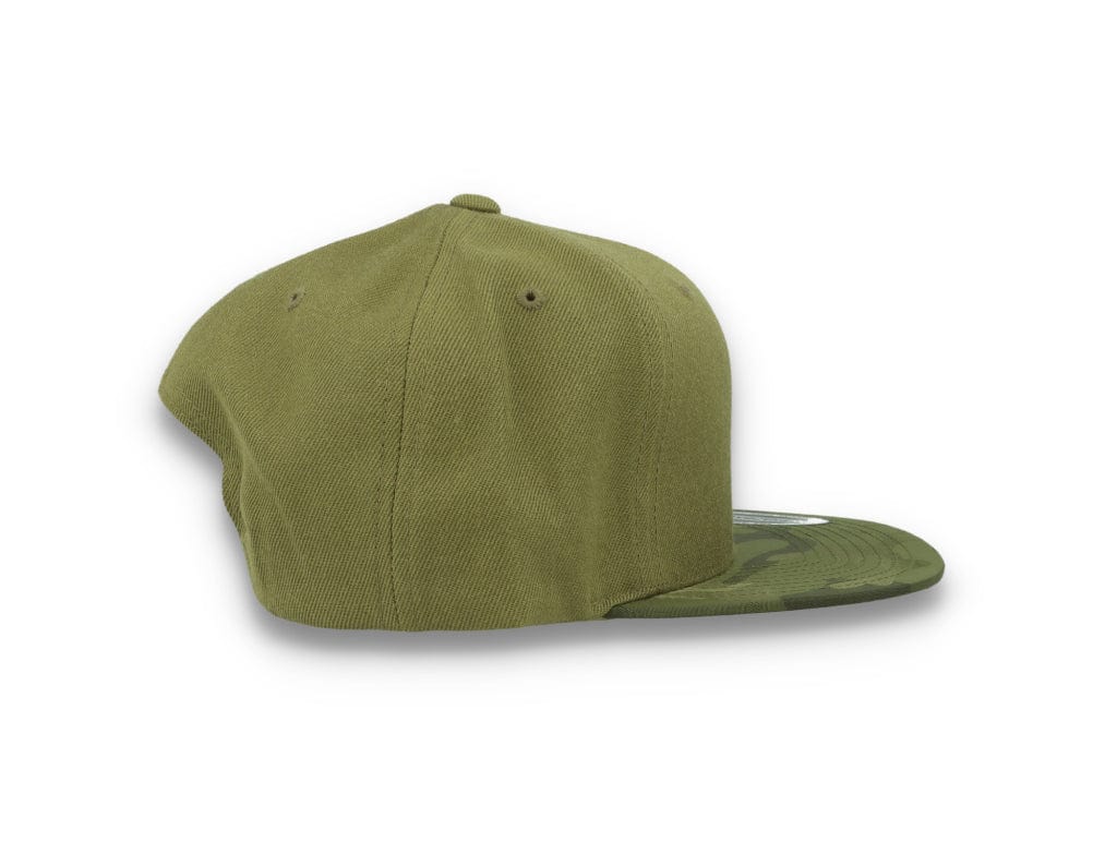 Yupoong Snapback Camo Visor 6089CV Olive Green - LOKK
