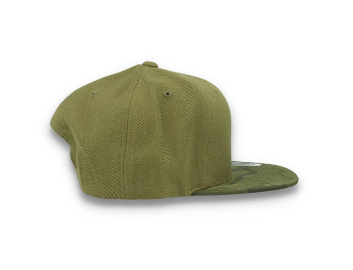 Yupoong Snapback Camo Visor 6089CV Olive Green - LOKK