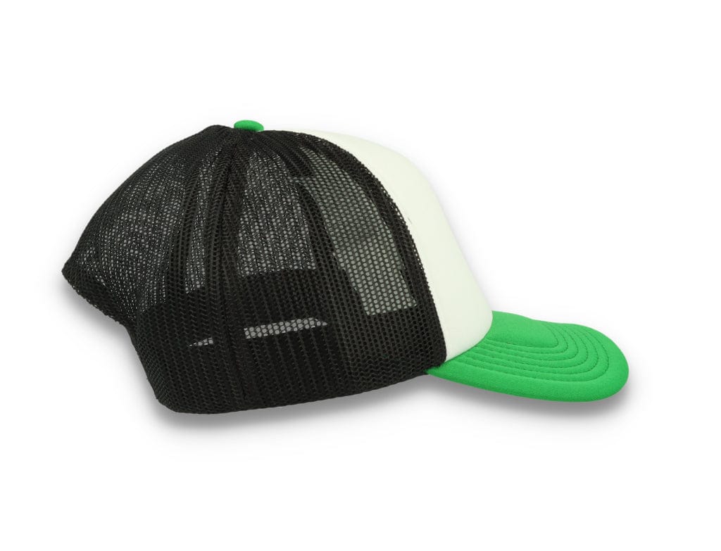 Trucker Cap White/Green/Black Atlantis Rapper Foam - LOKK