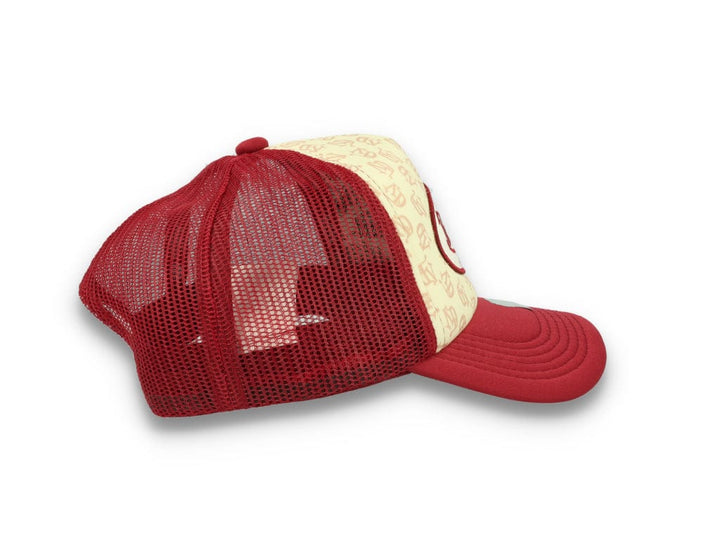 Von Dutch Trucker Cap Tampa Foam All Over Print Red/Blue - LOKK