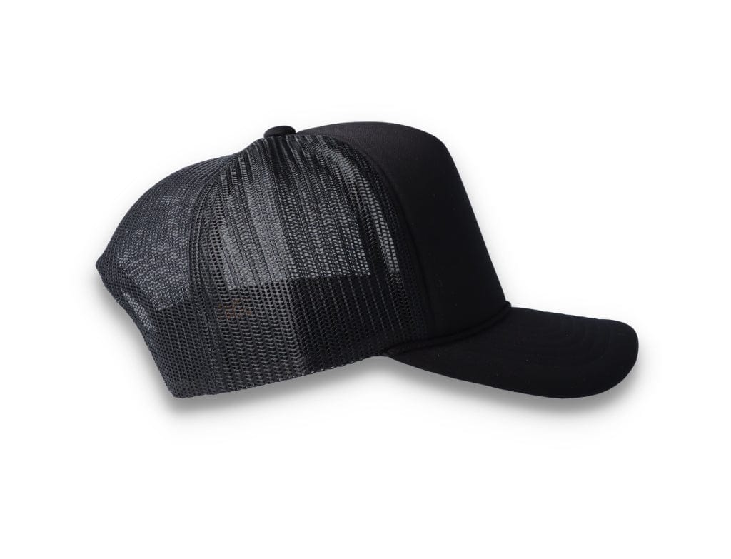 Black Trucker Cap Foam Curved Visor 6005FC - Yupoong - LOKK
