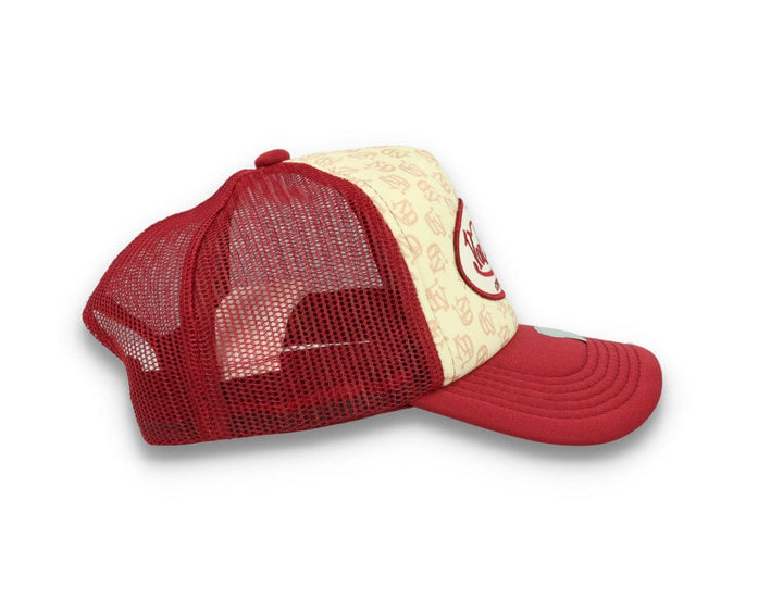 Von Dutch Trucker Cap Tampa Foam All Over Print Red/Blue - LOKK