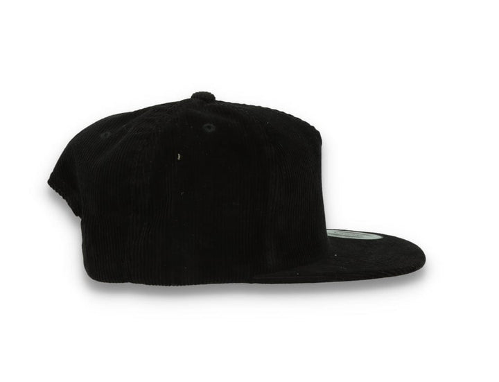 Yupoong 6508 Premium Corduroy Snapback Black - LOKK