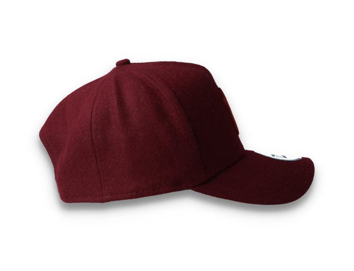 9FORTY A-Frame Melton Wool NY Yankees Maroon - LOKK