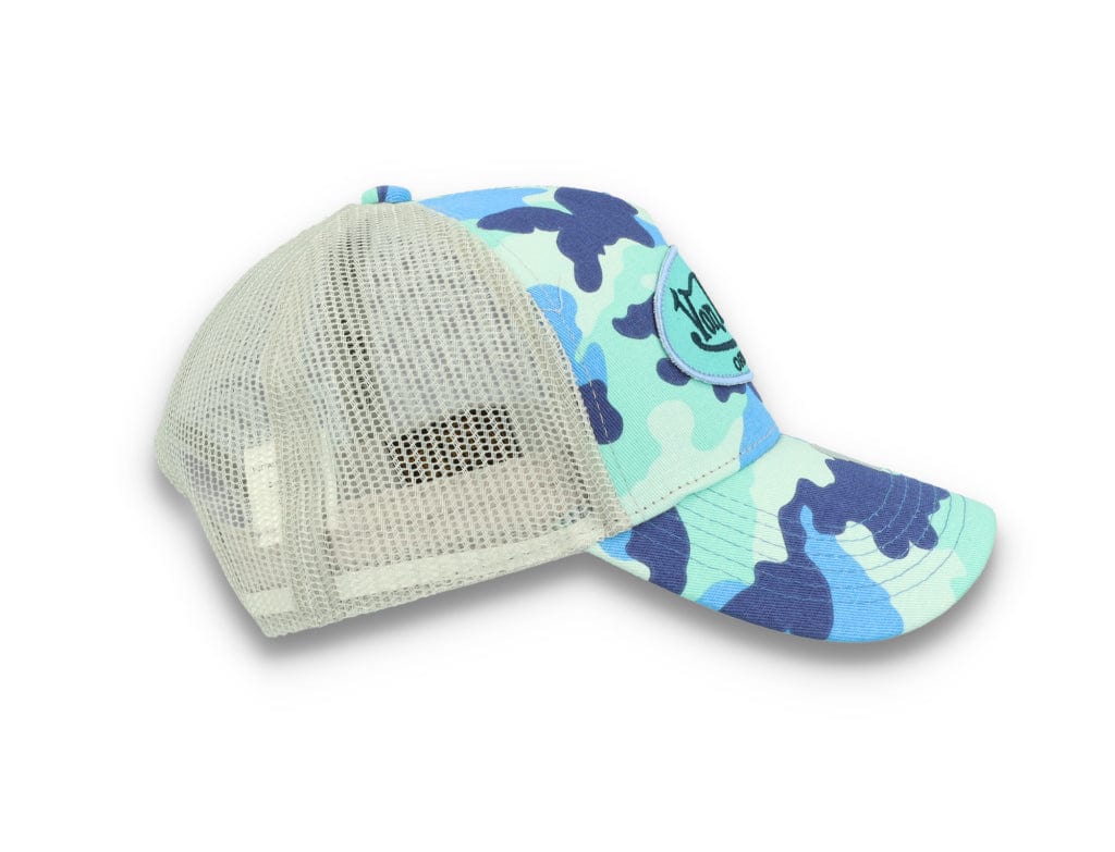 Von Dutch Trucker Cap Austin Cotton Twill Blue Camo - LOKK