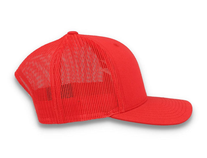 Red Trucker Cap Retro - Yupoong 6606 - LOKK