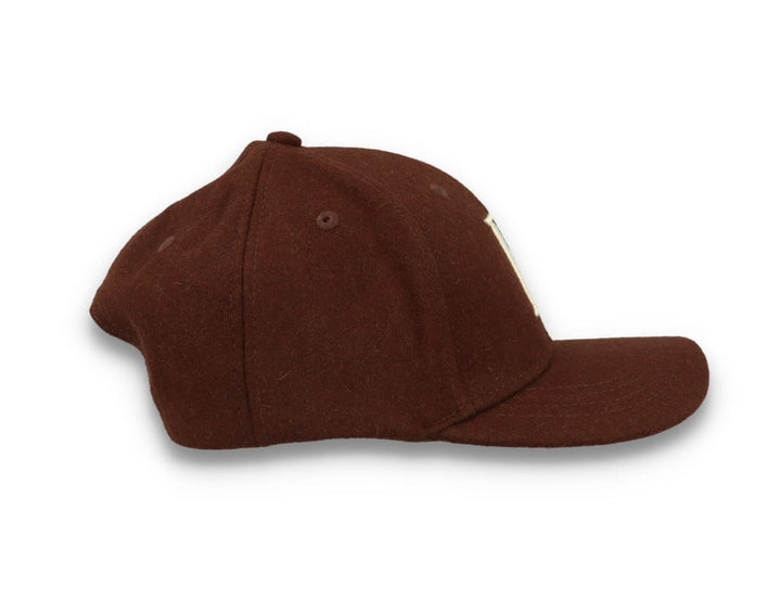 Wool II Baseball Cap Coffee Brown/Ivory - LOKK