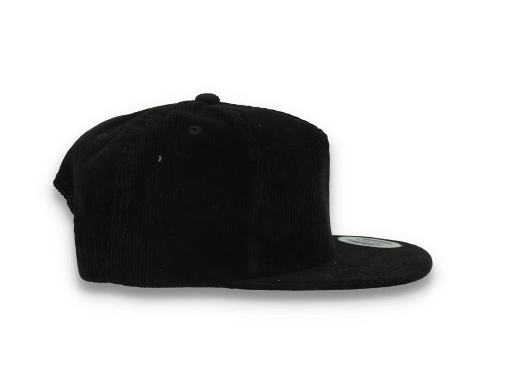 Yupoong 6508 Premium Corduroy Snapback Black - LOKK