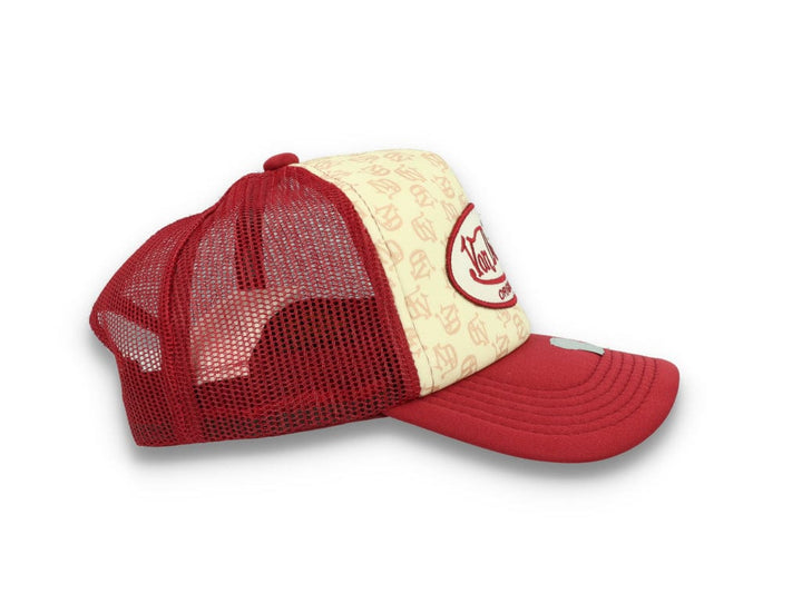 Von Dutch Trucker Cap Tampa Foam All Over Print Red/Blue - LOKK