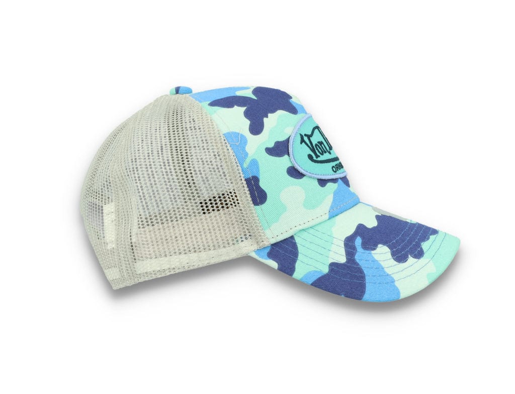 Von Dutch Trucker Cap Austin Cotton Twill Blue Camo - LOKK