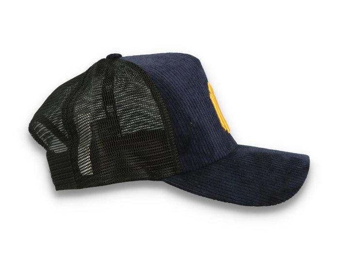 Trucker Cap Tie Dye NY Yankees Navy/Yellow - LOKK
