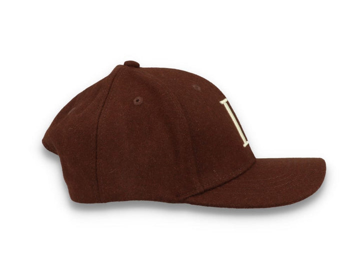 Wool II Baseball Cap Coffee Brown/Ivory - LOKK