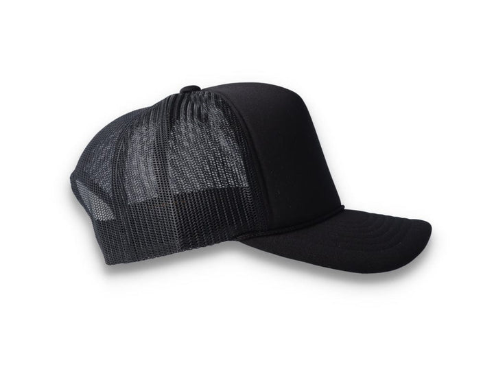 Black Trucker Cap Foam Curved Visor 6005FC - Yupoong - LOKK