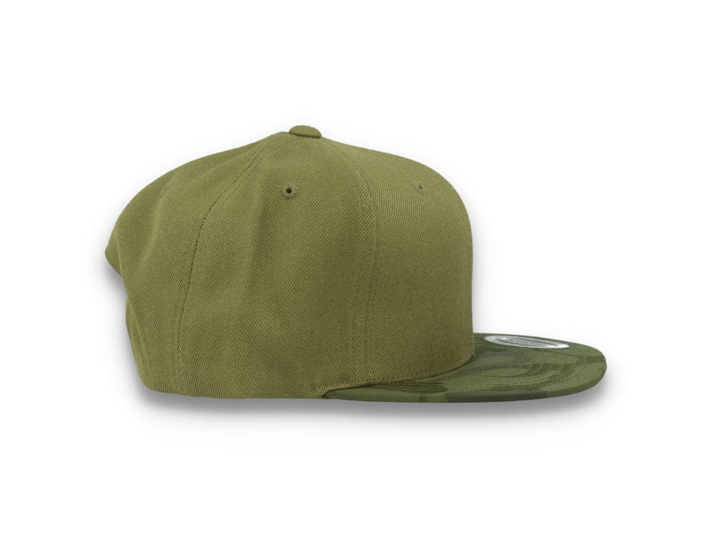 Yupoong Snapback Camo Visor 6089CV Olive Green - LOKK