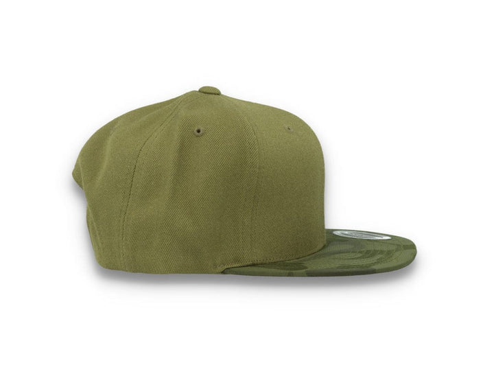 Yupoong Snapback Camo Visor 6089CV Olive Green - LOKK